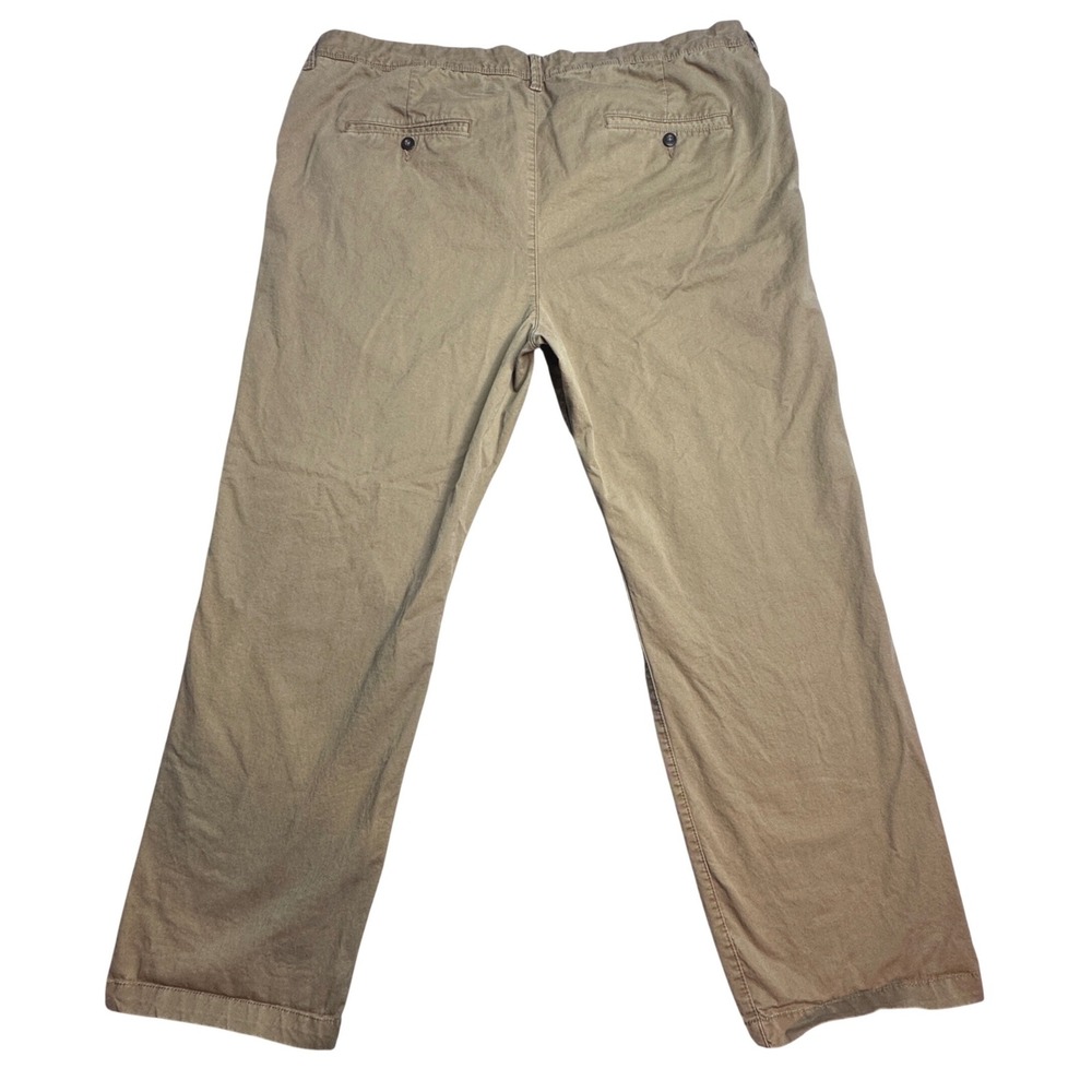 Aeropostale Slim Straight Chino Pants Mens 42x32 (41x29) Khaki Tan Cotton Casual